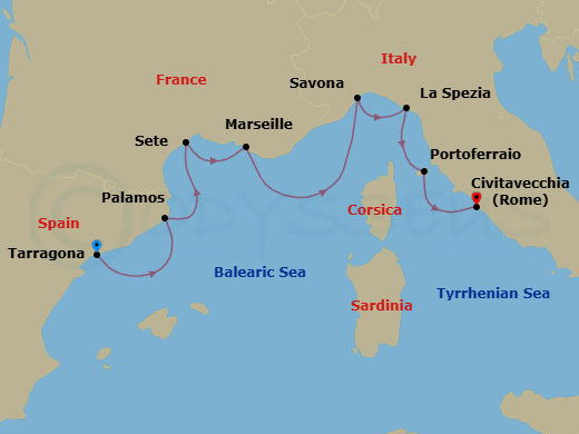 map of itinerary