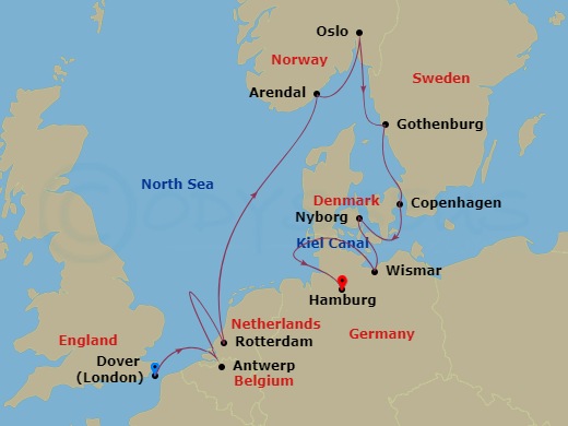 11-night Scandinavia & Kiel Canal Cruise
