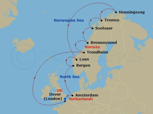 14-night North Cape & Norwegian Fjords Cruise
