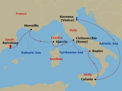 7-night Italy & France Cruise