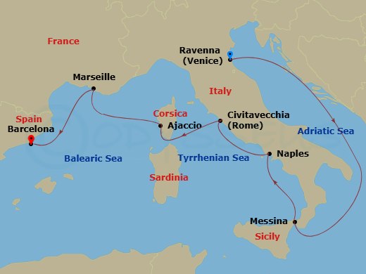 7-night Italy & France Cruise