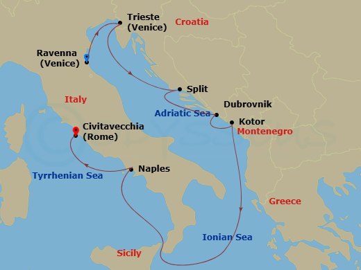 7-night Italy, Croatia & The Adriatic Cruise