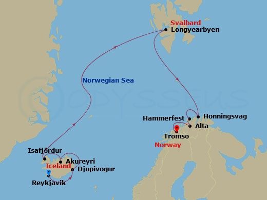 11-night Iceland: Alta, Akureyri & Honningsvag Cruise