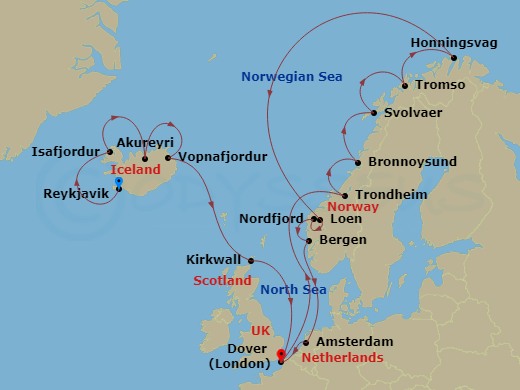21-night North Iceland & Norwegian Fjords Cruise