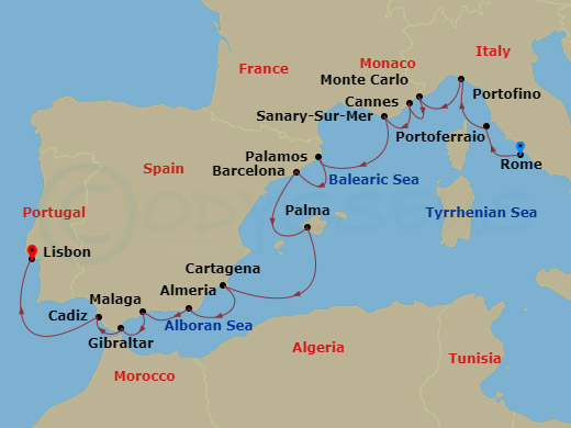 15-night Star Collector – Enchantment of the Western Mediterranean Cruise