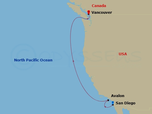 4-Day Pacific Coastal Cruise
