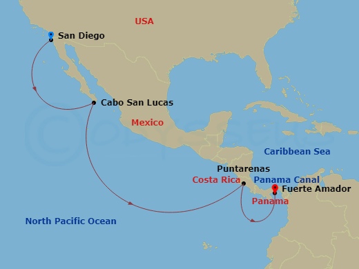 11-night Pacific Coast Cruise 