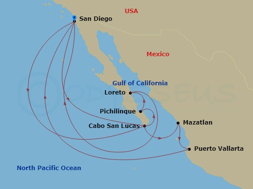 14-night Mexican Riviera & Baja Cruise