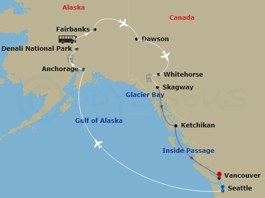13-night Yukon+Denali Cruisetour R4L