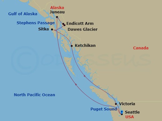 Itinerary map