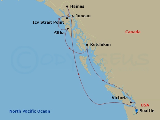 10-night Alaska: Hubbard Glacier, Skagway & Juneau Cruise