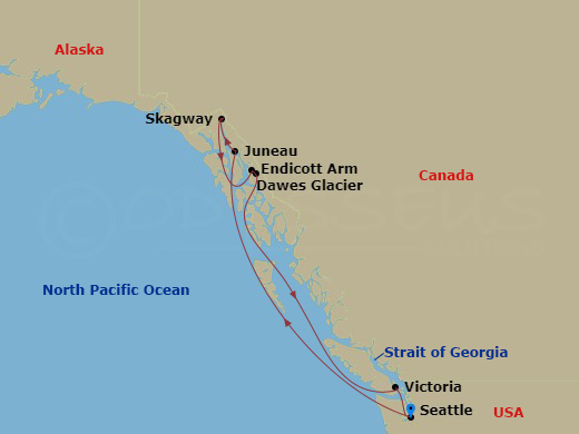 Itinerary map