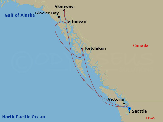 Itinerary map