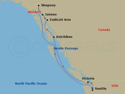 7-night Alaska Dawes Glacier Cruise