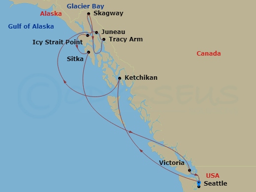 map of itinerary