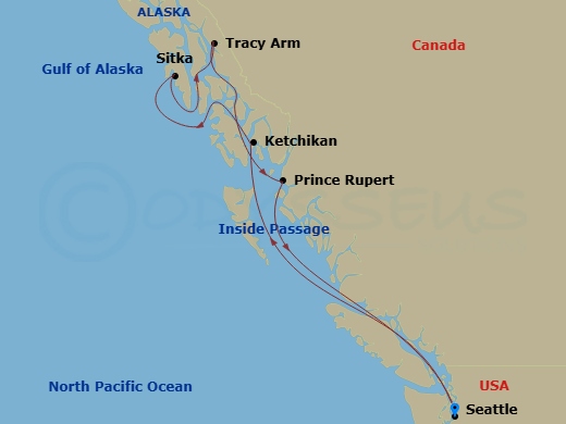 7-night Alaskan Glacier Blues & Coastal Views Cruise