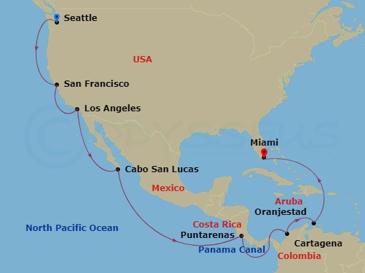 21-night Panama Canal Cruise
