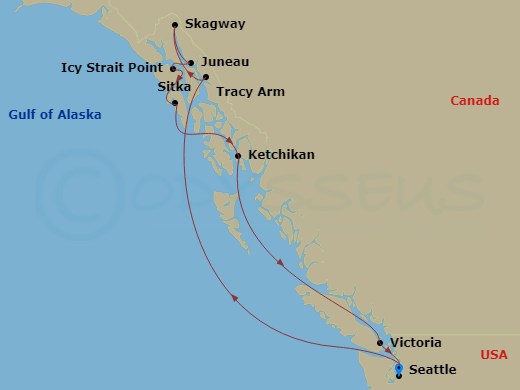 10-night Carnival Journeys Cruise - Alaska