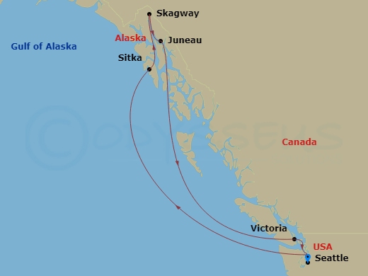 Itinerary map