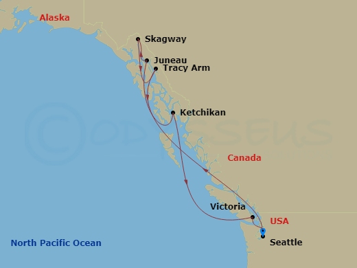 8-night Alaska Inside Passage & Glacier Cruise