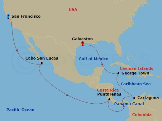 16-night Carnival Journeys: Panama Canal Cruise