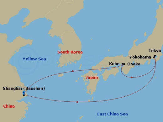 7-night Osaka, Kobe & Tokyo Cruise