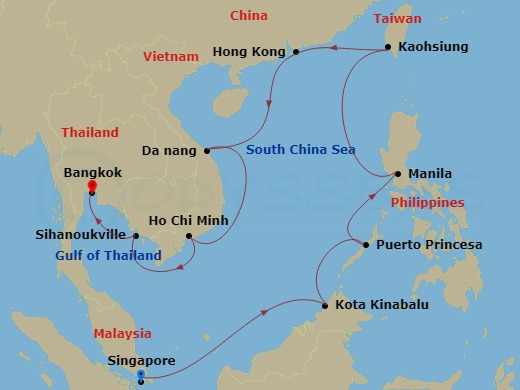 20-Night Treasure Of Asia Voyage