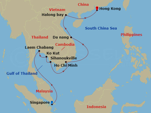 14-night Thailand, Cambodia & Vietnam Cruise