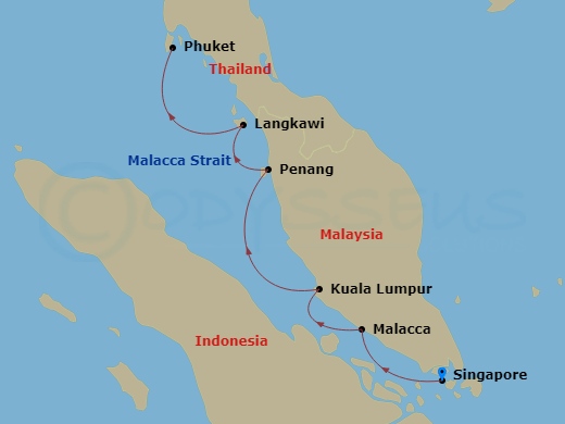 Itinerary map