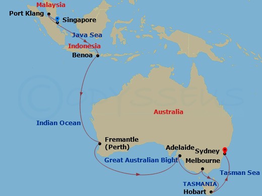 19-night Asia & Australia Cruise