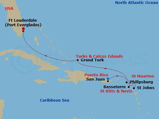 7-night Eastern Caribbean Cruise