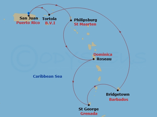 7-night Southern Caribbean with Barbados and Antigua Cruise