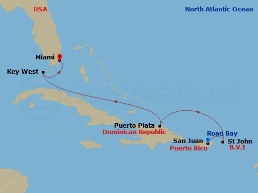 7-night A Journey from San Juan to Miami Cruise