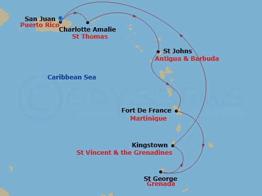 7-night Southern Caribbean Cruise