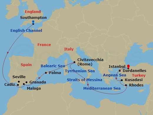 15-night Mediterranean And Greek Isles Cruise