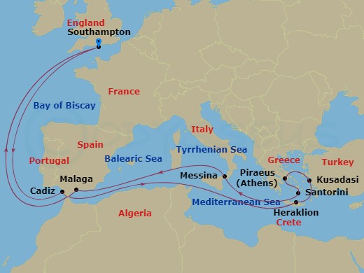 19-night Mediterranean And Greek Islands Cruise
