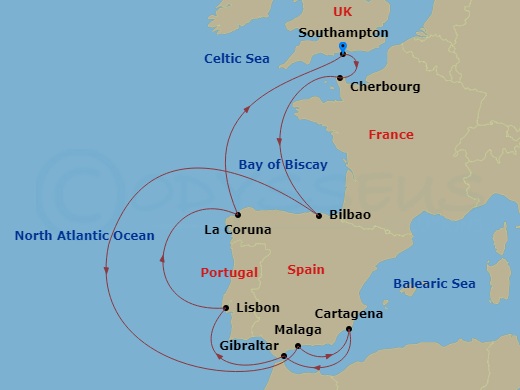 14-night Spain, France & Portugal With Total Solar Eclipse Cruise