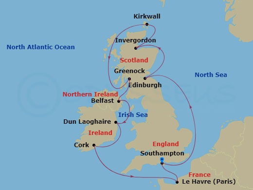 12-night British Isles Cruise