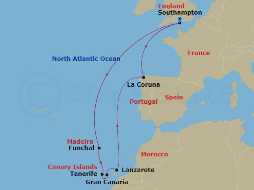 14-night Canary Islands Cruise