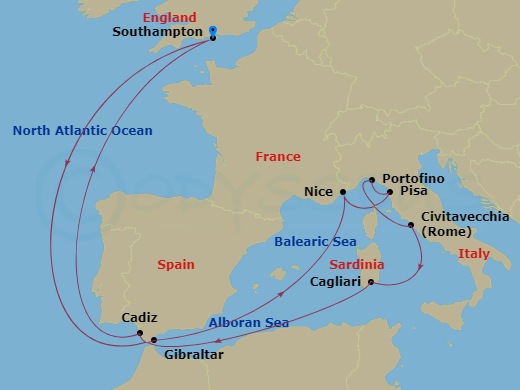 14-night Mediterranean, Italy & Spain Cruise