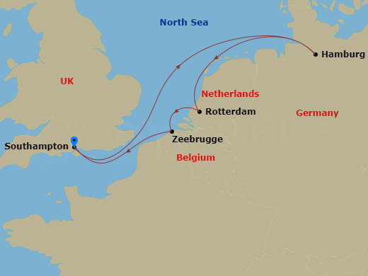 7-night Hamburg, Rotterdam And Bruges Cruise