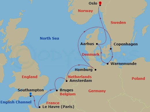 10-night Europe: France, Germany & Belgium Cruise