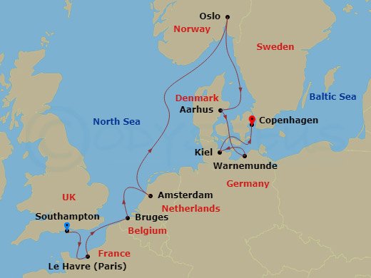 9-night Europe: France, Germany & Norway Cruise