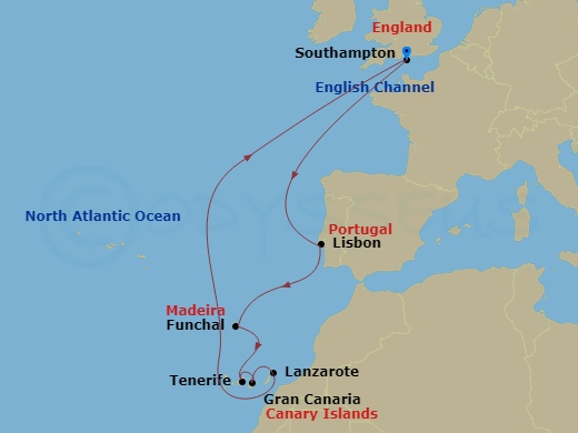 12-night Canary Islands and Portugal Cruise