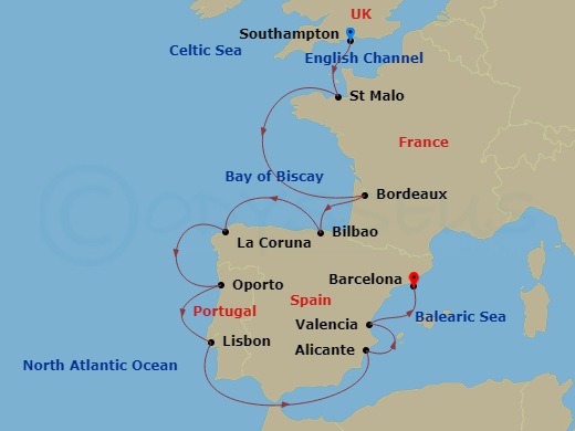 12-night Epicurean France & Iberia Voyage