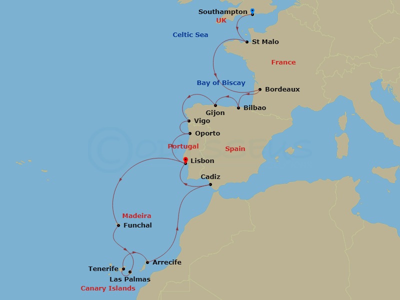 24-night Western European Cruise