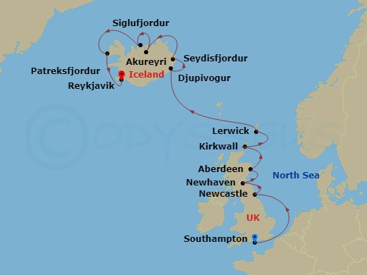 13-night British Isles and Arctic Circle Cruise