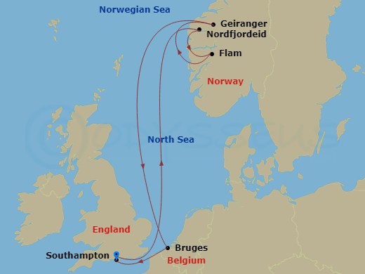 7-night Norwegian Fjords Cruise