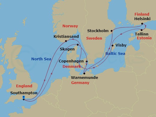 14-night Norway, Denmark & Sweden Cruise