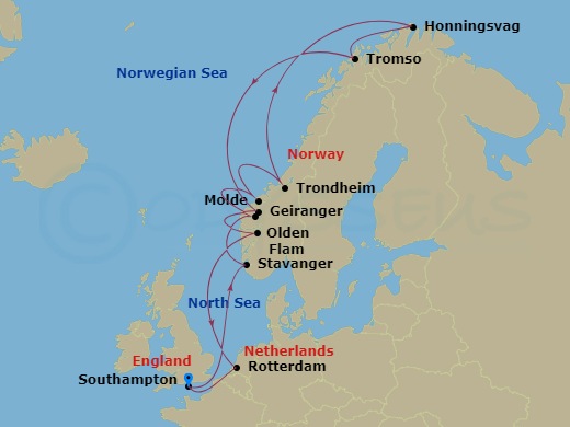 14-night Norwegian Fjords & Arctic Circle Cruise